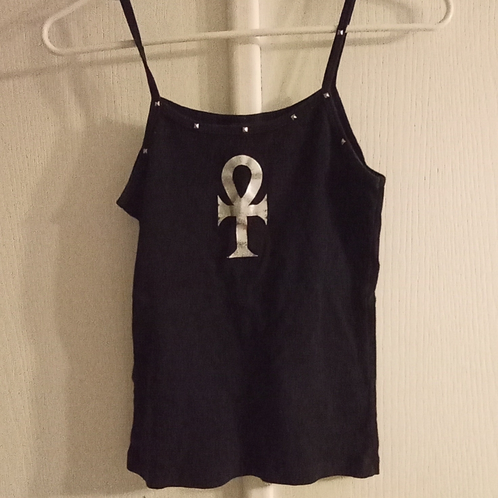 Vintage Uzi  ankh tank top goth/alt